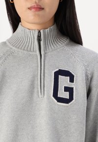 GAP LOGO HALF ZIP - Maglione - grey