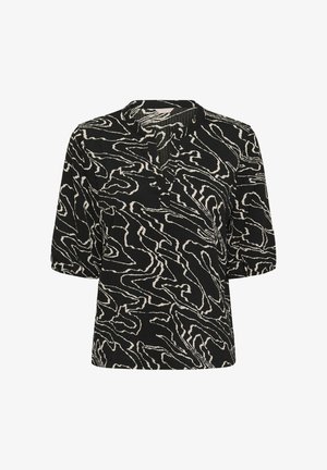 Bon'A Parte, BPLORETTA - Blouse - black feather/gray strokes