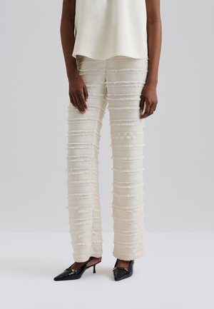 ANA STRAIGHT PANTS - Pantaloni - vanilla