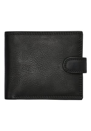 BLACK PU POPPER FRONT WALLET - Monedero - black