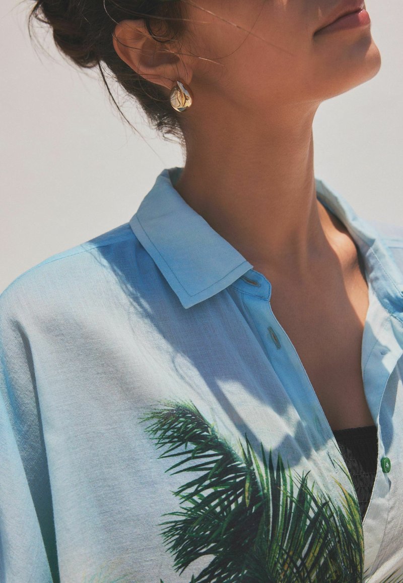 Next COVER-UP REGULAR FIT - Strandaccessoire - green blue scene print
