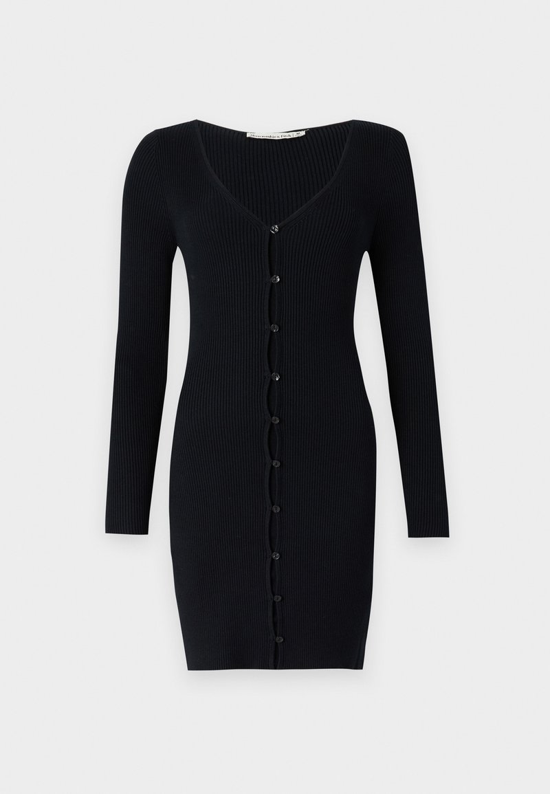 Abercrombie & Fitch Gebreide jurk zwart