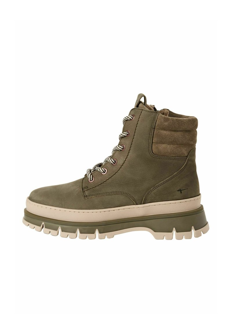 Tamaris ELEGANTE REMOVABLE SOCK - Bottines à plateau - olive