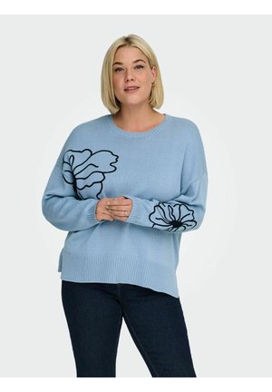 CARPETRA   - Striktrøje - soft chambray