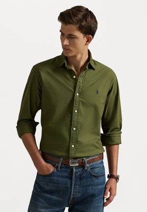 CUSTOM FIT GARMENT DYED OXFORD SHIRT - Marškiniai - new olive