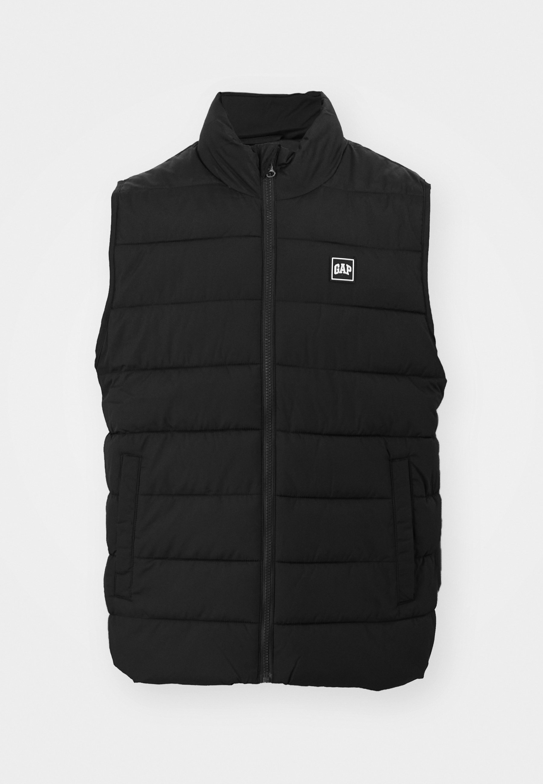Veste D'hiver Femme Gap - Doudoune Noire Légère, Col Côtelé, Fermeture Zip - Taille M - NEUF