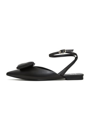 FLAT  - Ballerine con cinturino - black