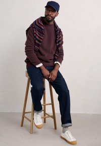 Seasalt Cornwall FITCHER - Stickad tröja - purple merlot