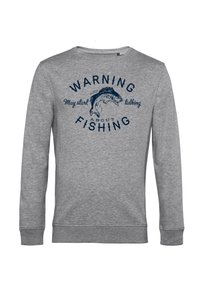 Henry Tiger DUKE SONS TALKING ABOUT FISHING - Sudadera - heather grey