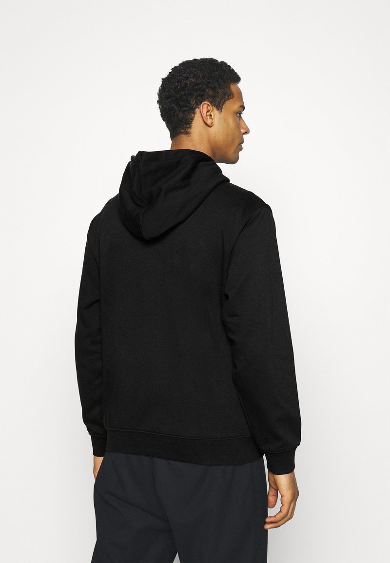 Weekday STANDARD ZIP HOODIE - Zip-up sweatshirt - black - Zalando.co.uk