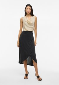 VILA OHNE ÄRMEL WASSERFALL - Blouse - birch