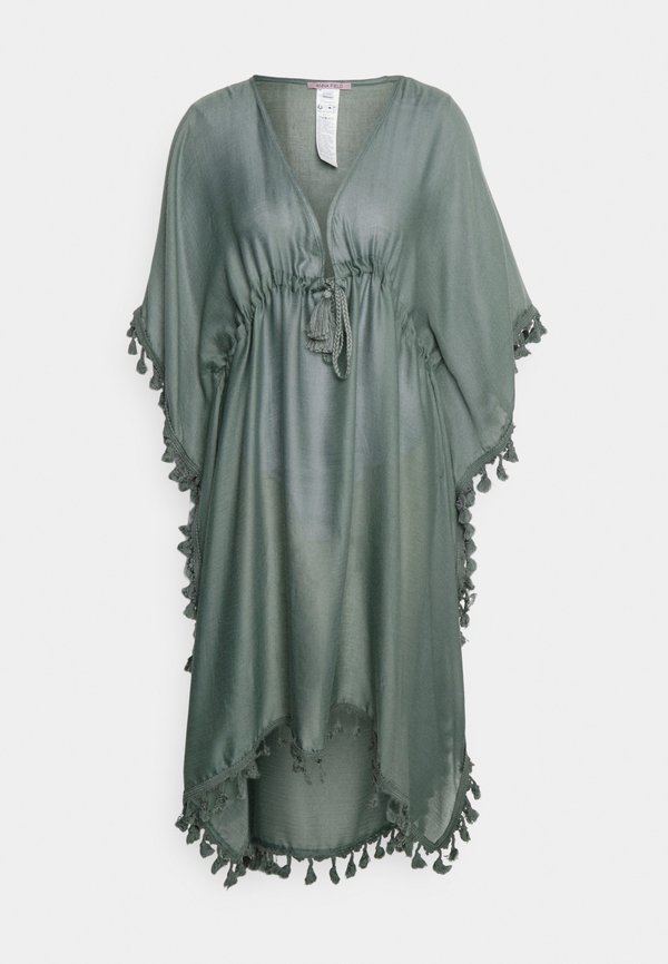 TASSEL COVER UP - Beach accessory - khaki4