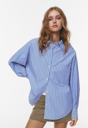 OVERSIZE STRIPED  - Hemdbluse - dark blue