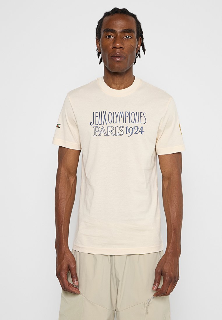 Lacoste Sport T-shirt print crème