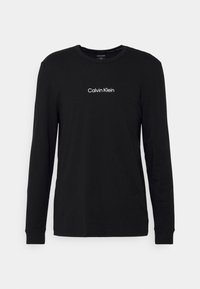 Calvin Klein Underwear CREW NECK STRUCTURE LOUNGE - Nattøj trøjer - black