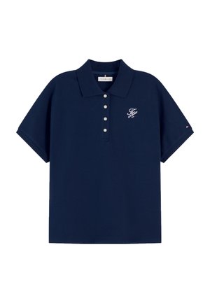 Tommy Hilfiger, TH SCRIPT MODERN SS POLO - Poloshirt - dark night navy
