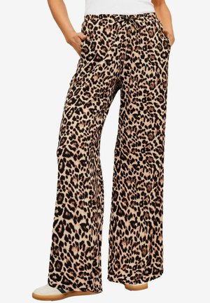 Friends Like These WIDE  - Trousers - brown animal
