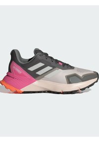 Adidas Terrex SOULSTRIDE - Löparskor terräng - putty mauve   grey one   pink fusion
