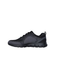 Unselected, black knit pu