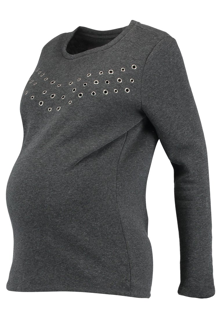 Supermom Sweater donkergrijs gemêleerd