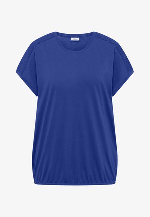 Cecil, T-SHIRT WITH V-NECK AND LACE DETAIL - Camiseta estampada - deep river blue