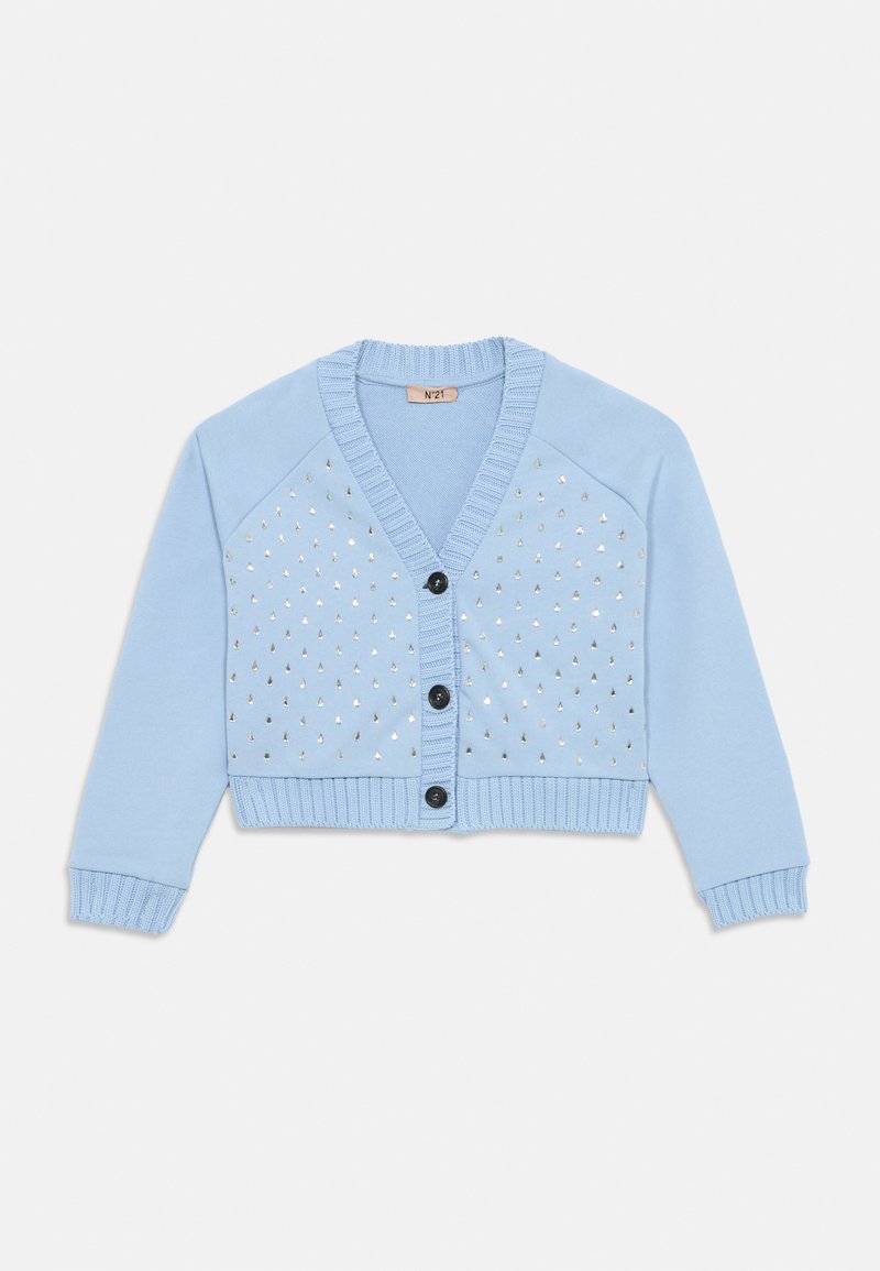 N°21 Sweater met rits lichtblauw