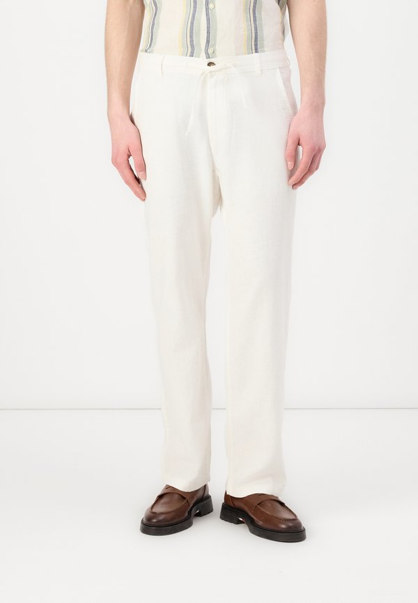 SLH220 LOOSE BRODY SUN PANT - Trousers - cloud dancer