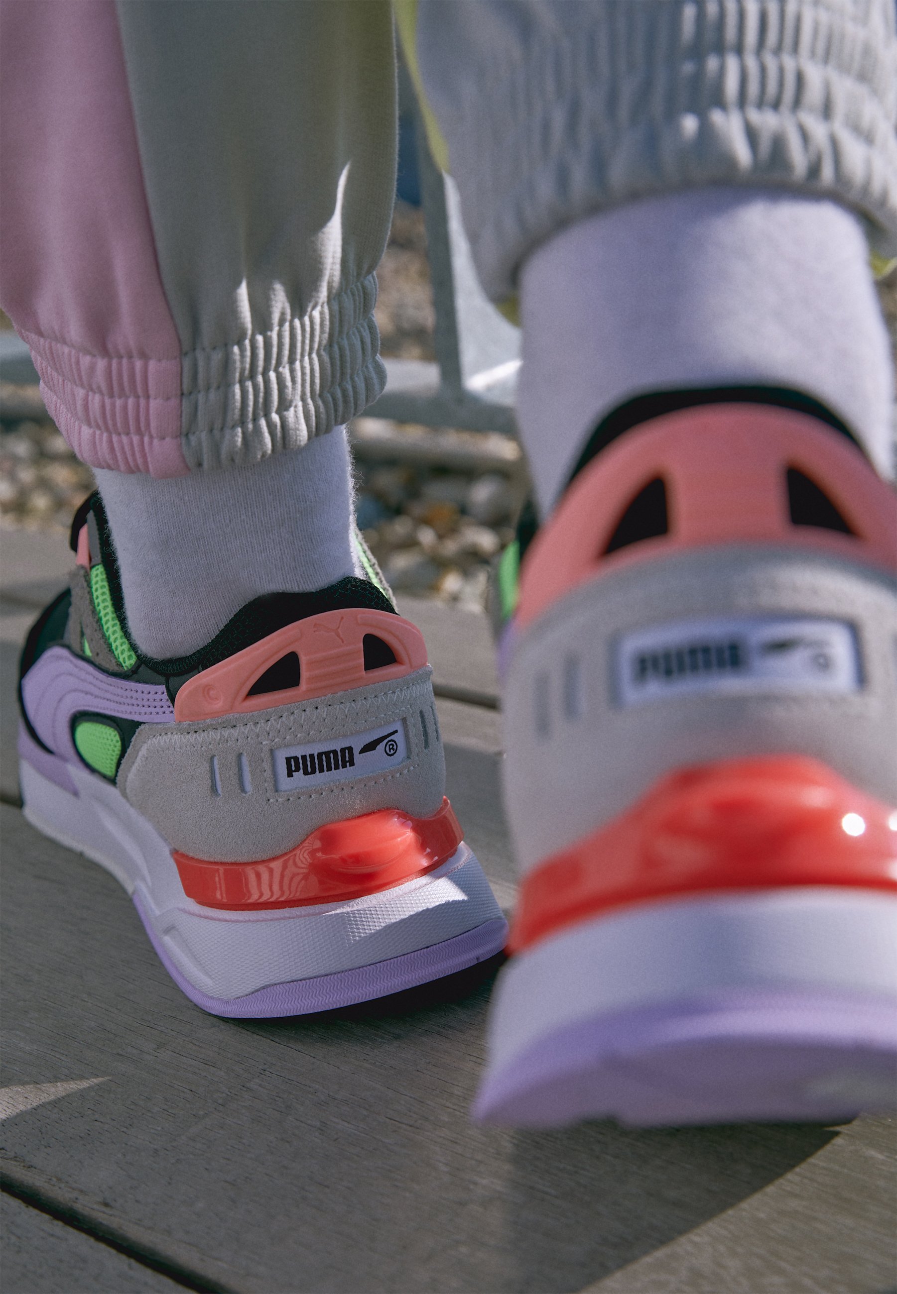 Puma MIRAGE SPORT REMIX - Trainers - black/light lavender/beige -  Zalando.co.uk