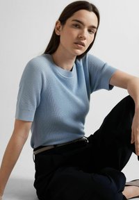 Selected Femme SLFELINNA - T-shirt basic - cashmere blue