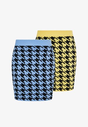 Mo, 2-PACK - Pencil skirt - blau gelb