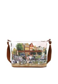 Y Not? LARGE YES STAMPA CITTÀ - Borsa a tracolla - flower river