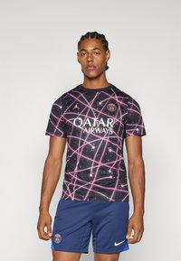 Nike Performance - PSG - Sporto klubų atributika - black/sunset pulse/digital pink Miniatiūros vaizdas 1
