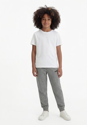 Puma LOGO - Pantaloni de trening - medium gray heather