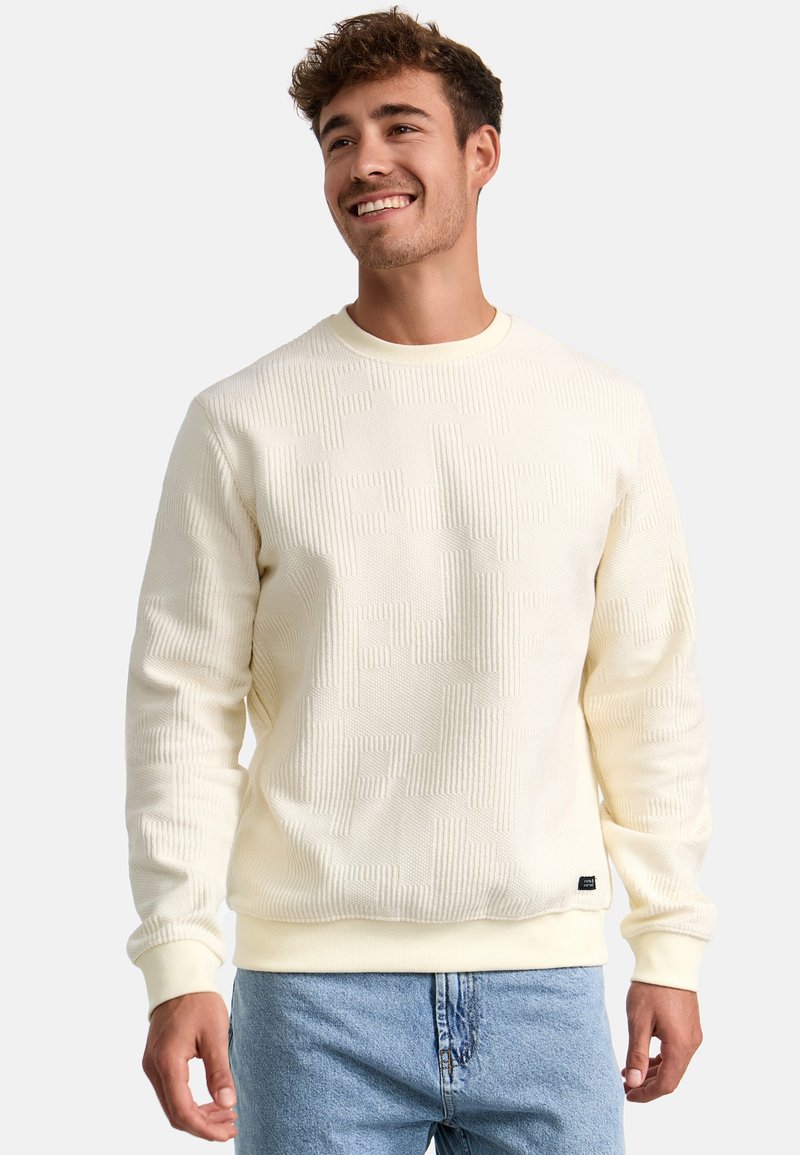 INDICODE JEANS - Sweatshirt - white asparagus, Enlarge
