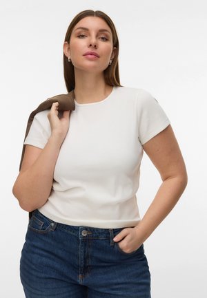Vero Moda Curve VMCHLOE - T-paita - snow white