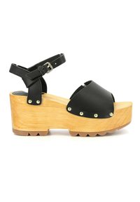 Kickers KICK WEDGE WISE - Sandali con zeppa - noir
