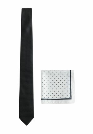 Next, TIE POCKET AND SQUARE SET - Pocket square - black