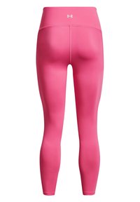 Różowe legginsy o dopasowanym kroju i wysokim stanem. Gładki, elastyczny materiał z minimalnymi przeszyciami i małym logo z tyłu.