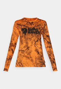 VÄRMLAND WOOL LS W - Long sleeved top - orange/multi coloured
