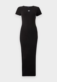 BADGE MIDI DRESS - Jerseykjole - black