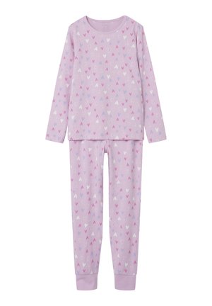 NKFNIGHTSET HEARTS SET - Pijama - pink lavender