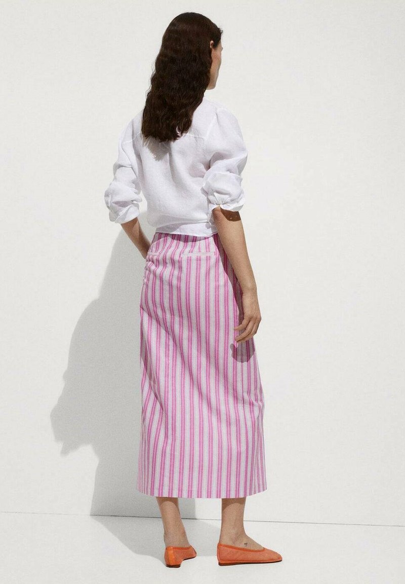Maxi Jupe Longue Marks & Spencer Blanche à Fleurs, Taille 22, Viscose, Zippée