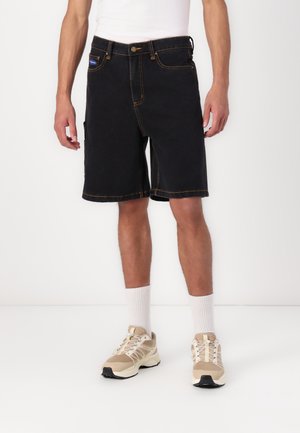 Denim shorts - washed black