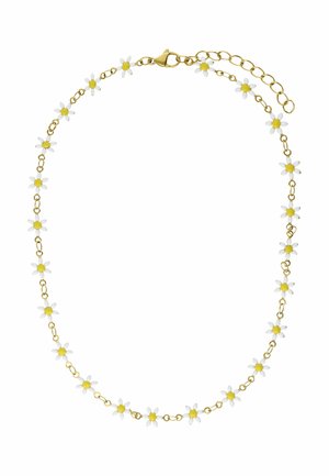 FLOWERS - Ketting - gold white
