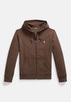 DOUBLE-KNIT FULL-ZIP HOODIE - Φούτερ με φερμουάρ - brown heather