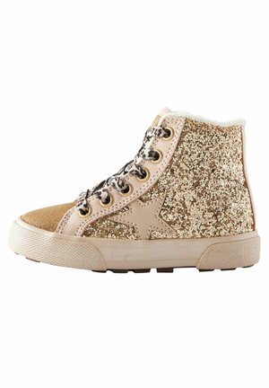 Chaussures premiers pas - gold glitter