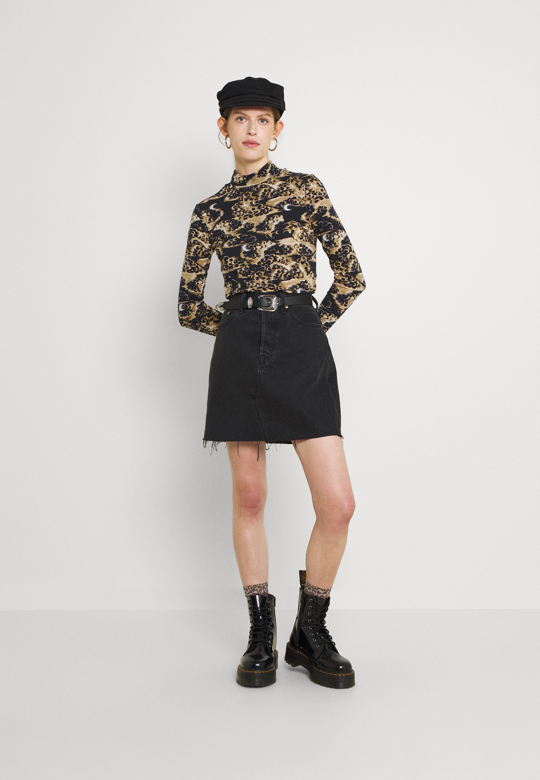 Women PRINTED LONG SLEEVED HIGH NECK - Long sleeved top Women PRINTED LONG SLEEVED HIGH NECK - Long sleeved top