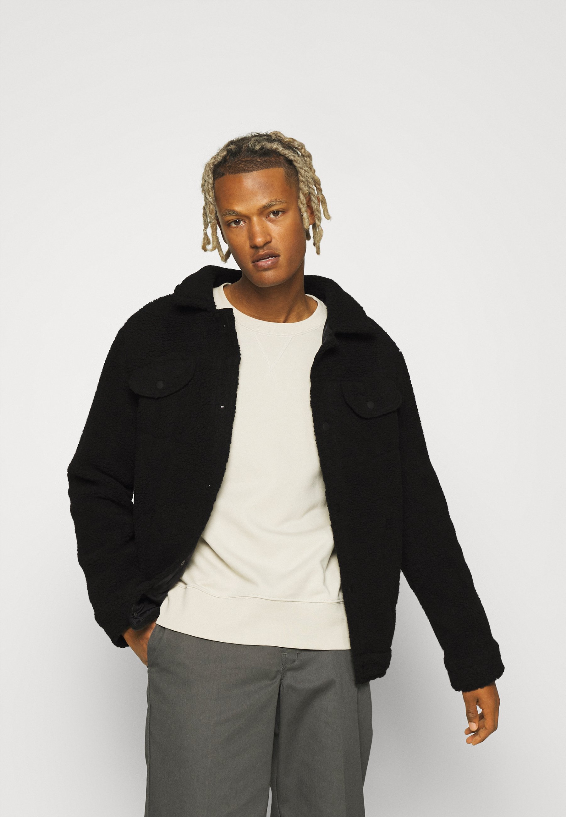 black borg teddy jacket