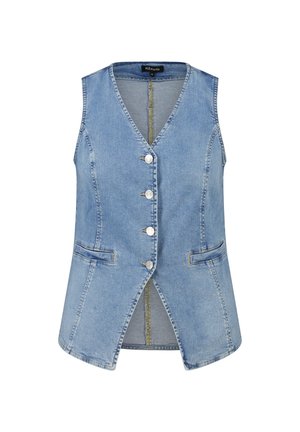 MS Mode, MS MODE WAISTCOAT NOT TRANSLATED - Bodywarmer - stonewash denim