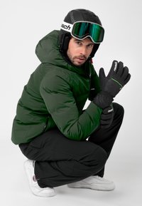 Reusch SNOW - Fingervantar - black   neon green